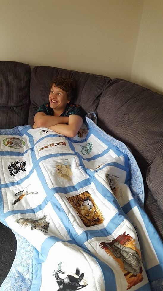 Photo of Kieran's quilt