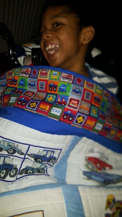 Photo of Christian's quilt