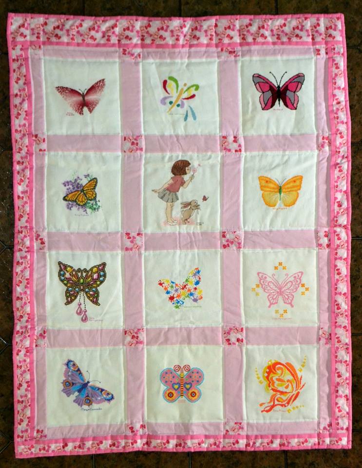 Photo of (QUILTED) Butterflies's quilt