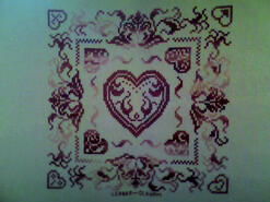 Cross stitch square for Nina P's quilt