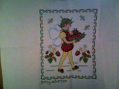 Cross stitch square for Zara G's quilt