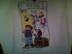 Cross stitch square for Zak H's quilt