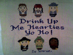 Cross stitch square for Zak H's quilt