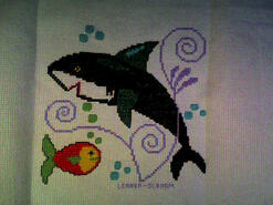 Cross stitch square for M T's quilt