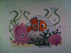 Cross stitch square for M T's quilt