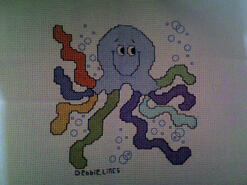 Cross stitch square for M T's quilt