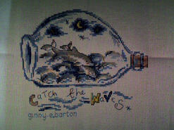 Cross stitch square for M T's quilt