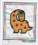 Cross stitch square for Theo C's quilt