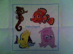 Cross stitch square for Ross V 's quilt