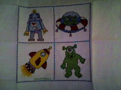 Cross stitch square for Alfie R's quilt