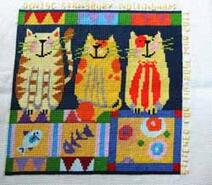 Cross stitch square for Tia-Rose M's quilt