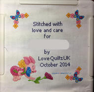 Cross stitch square for Ri's quilt