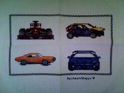 Cross stitch square for Daniel D's quilt