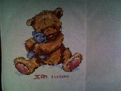 Cross stitch square for Wyatt C's quilt