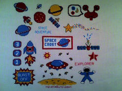 Cross stitch square for Alfie R's quilt