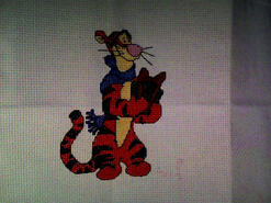 Cross stitch square for Ri's quilt