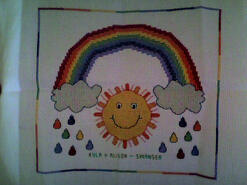 Cross stitch square for Connie P's quilt