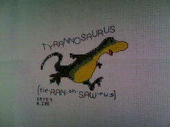 Cross stitch square for Freddie G's quilt