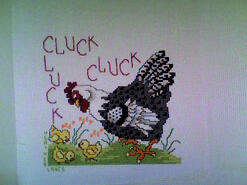 Cross stitch square for Samuel P's quilt