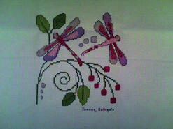 Cross stitch square for Ellie Mae M's quilt