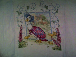 Cross stitch square for Phoebe C's quilt