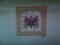 Cross stitch square for Ellie Mae M's quilt