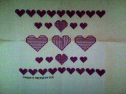 Cross stitch square for Mimi K's quilt