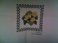 Cross stitch square for Ellie Mae M's quilt