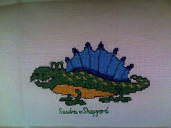 Cross stitch square for Tyler B's quilt