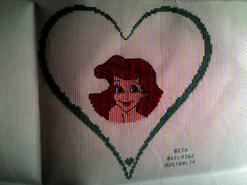 Cross stitch square for Abigail B's quilt