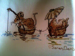 Cross stitch square for Karah C's quilt