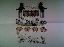 Cross stitch square for Paige S's quilt