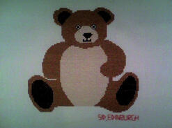 Cross stitch square for Leyton E's quilt