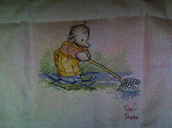 Cross stitch square for Ivy B's quilt