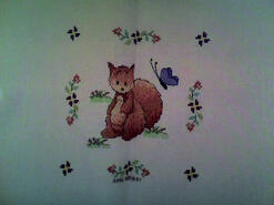 Cross stitch square for Lillie-Ann P's quilt