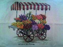 Cross stitch square for Ellie Mae M's quilt