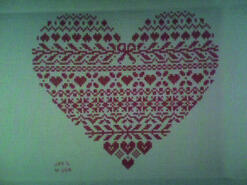 Cross stitch square for Mollie R's quilt