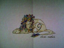 Cross stitch square for Karah C's quilt