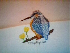 Cross stitch square for K's quilt