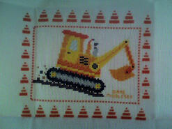Cross stitch square for Leighton A's quilt