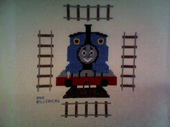 Cross stitch square for Alfie J's quilt