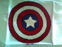Cross stitch square for Alfie B's quilt