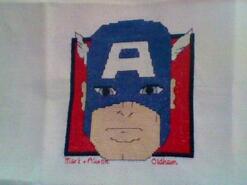 Cross stitch square for Alfie B's quilt