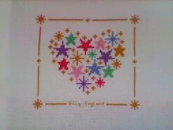 Cross stitch square for Scarlett L's quilt