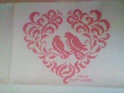 Cross stitch square for Scarlett L's quilt