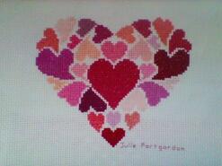 Cross stitch square for Scarlett L's quilt