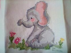 Cross stitch square for Phoebe C's quilt
