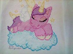 Cross stitch square for Ivy W's quilt