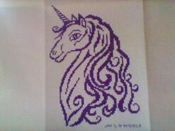 Cross stitch square for Macie-Leigh's quilt