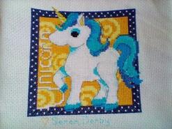 Cross stitch square for Macie-Leigh's quilt
